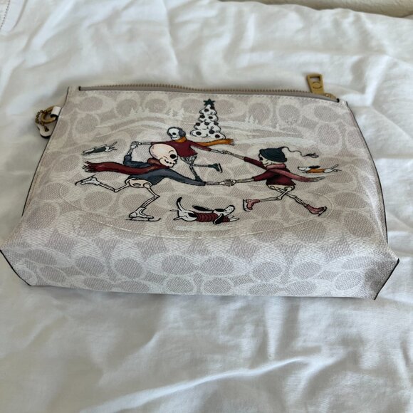 Coach Skating Skeletons Wristlet - Picture 3 of 13